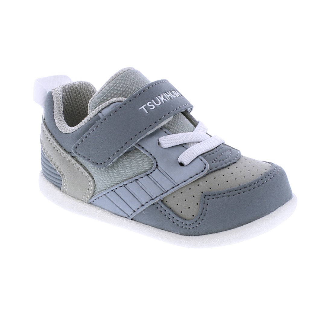 RACER Baby Shoes (Gray/White)