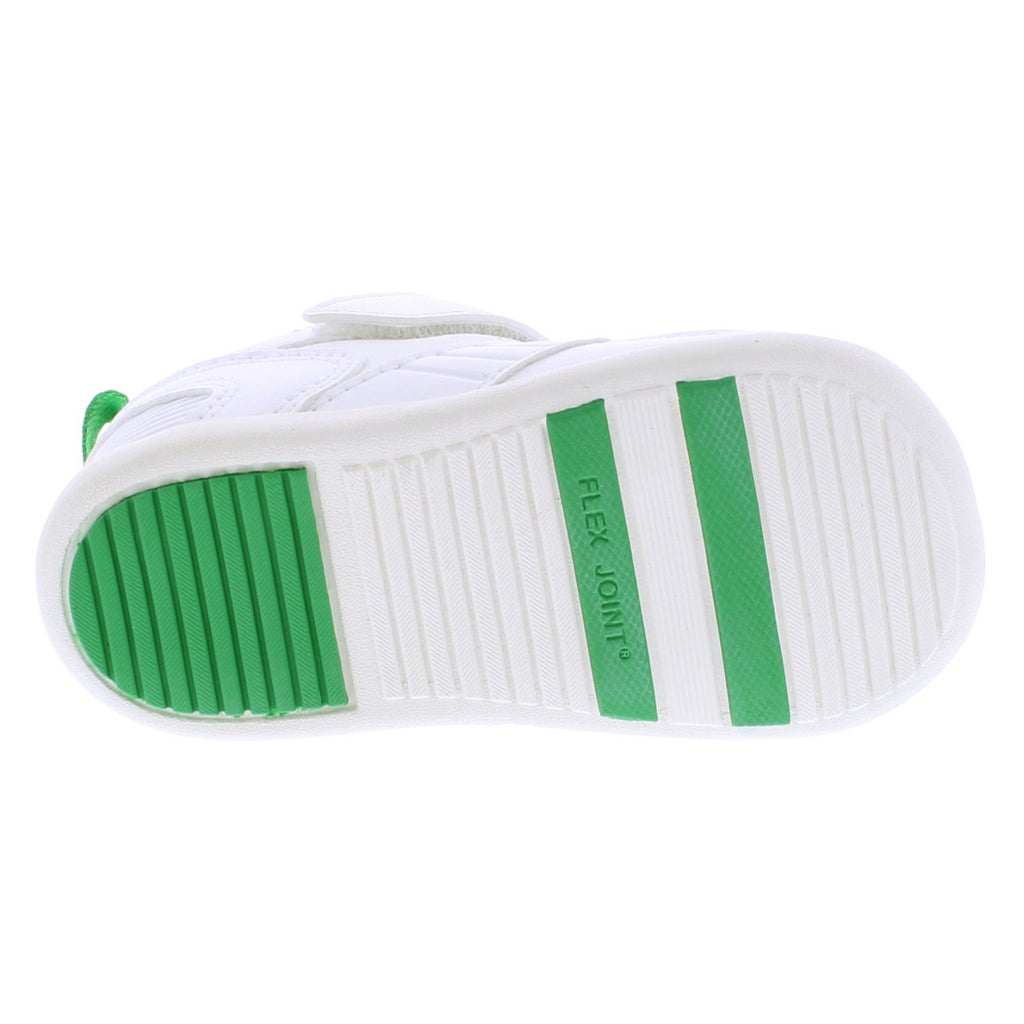RACER Baby Shoes (White/Green)