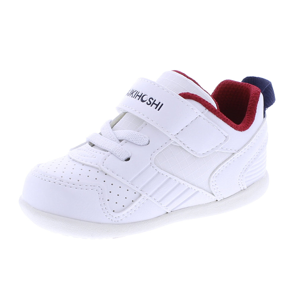 RACER Baby Shoes (White/Navy)