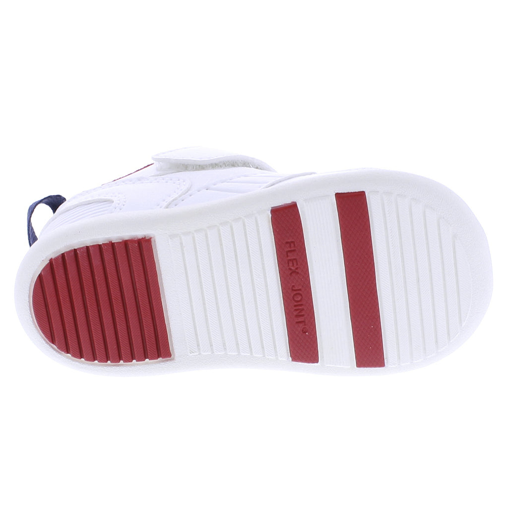 RACER Baby Shoes (White/Navy)