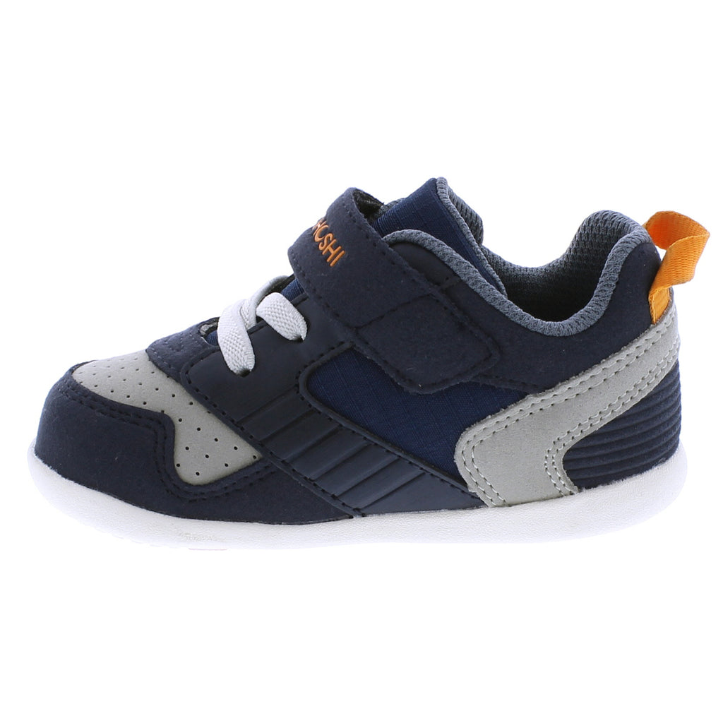 RACER Baby Shoes (Navy/Orange)