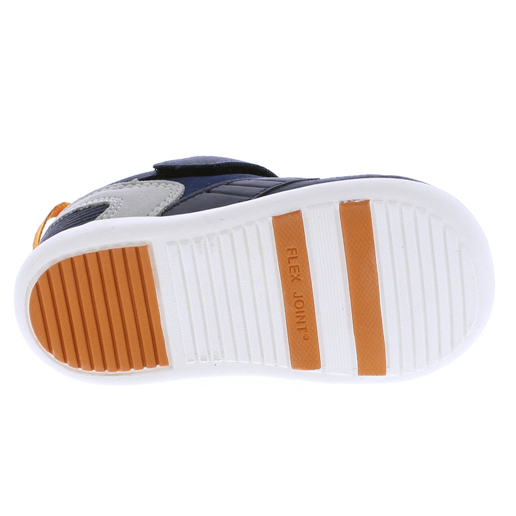 RACER Baby Shoes (Navy/Orange)