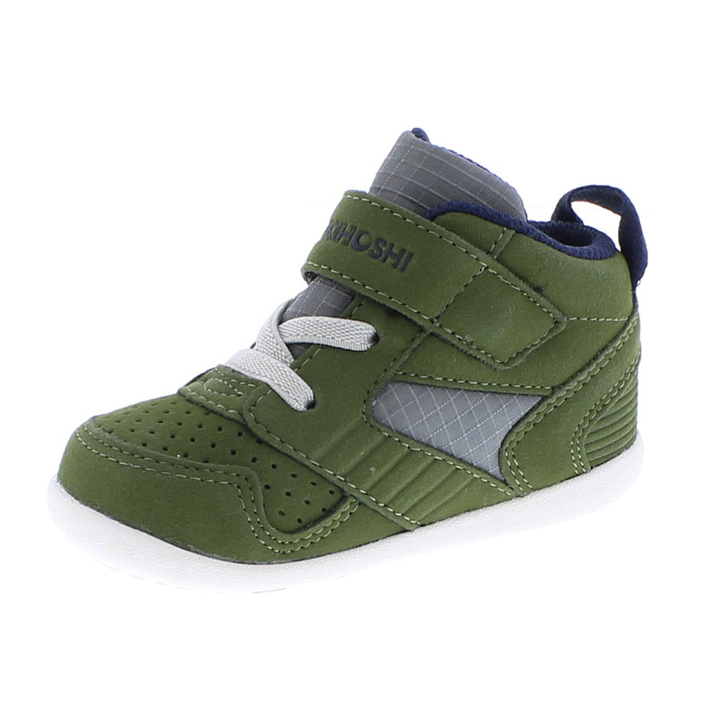 RACER MID Baby Shoes (Green/Navy)
