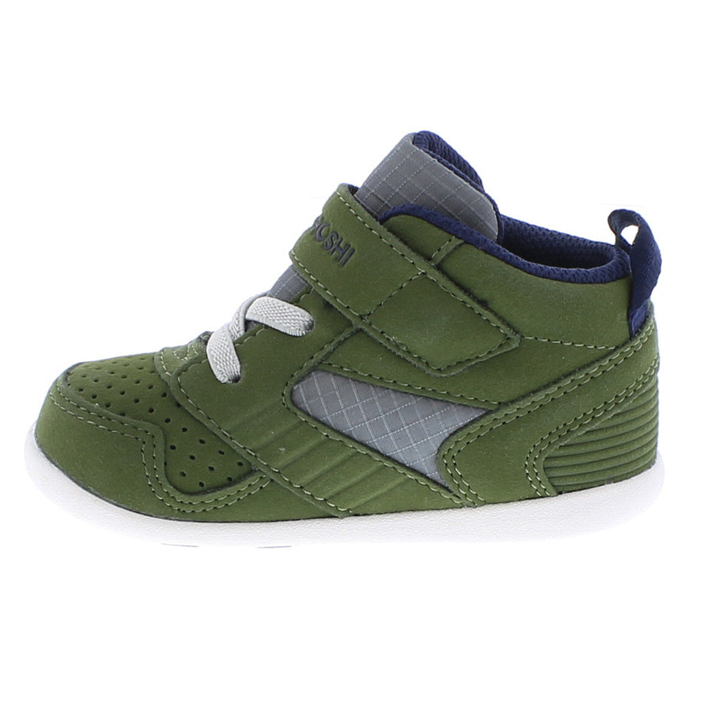RACER MID Baby Shoes (Green/Navy)