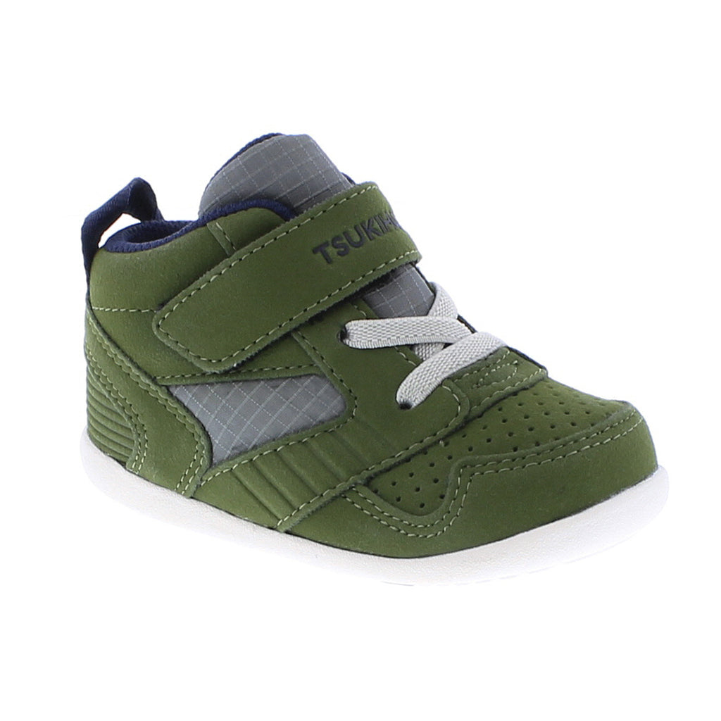 RACER MID Baby Shoes (Green/Navy)