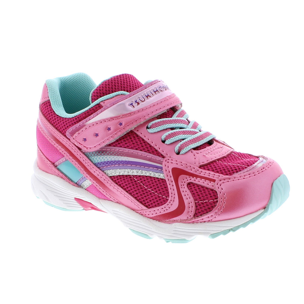 GLITZ Child Shoes (Hot Pink/Mint)