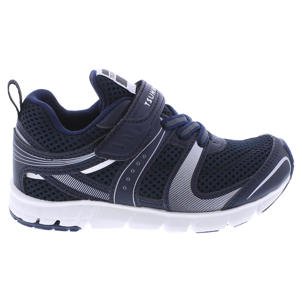VELOCITY Child Shoes (Navy/Silver)