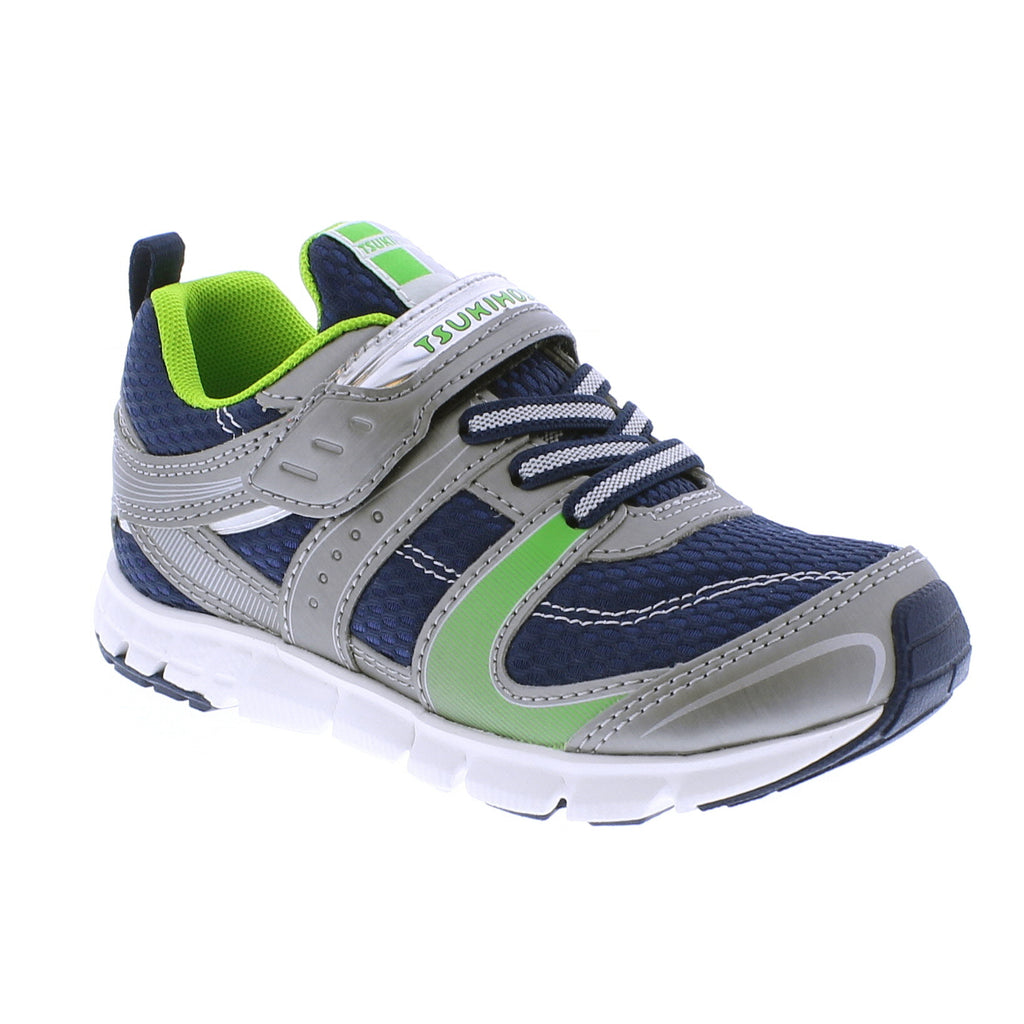 VELOCITY Youth Shoes (Steel/Green) | Big Kids Shoes