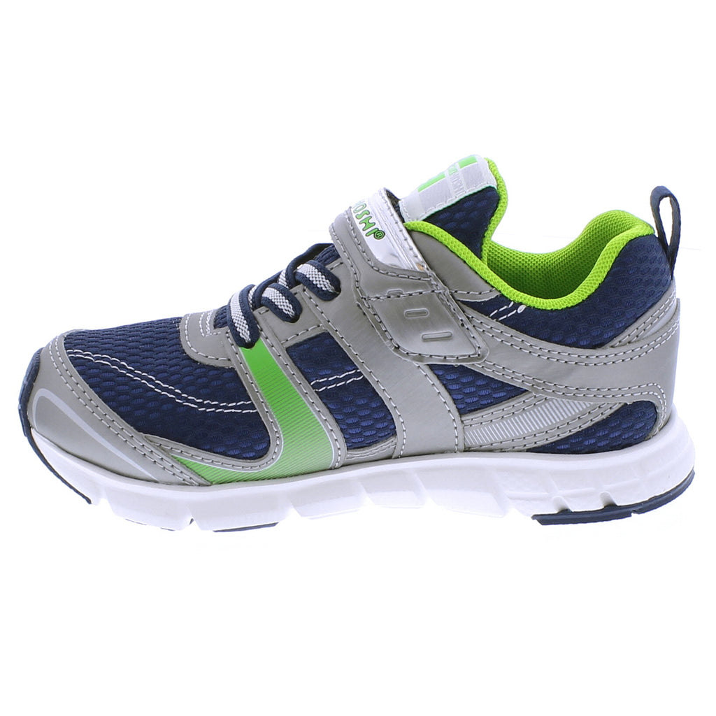 VELOCITY Child Shoes (Steel/Green) | Kids Shoes