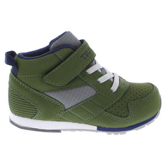 RACER MID Child Shoes (Green/Navy)